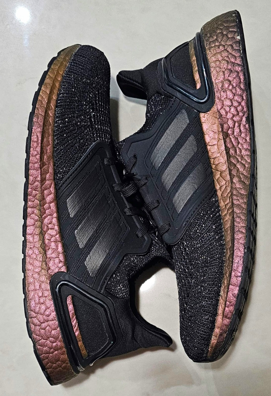 Adidas Ultraboost 20 Women's Size 10 Black Signal Pink FV8340 Running Shoes